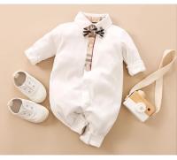 Body de bebé de manga larga cómodo de algodón para caballero guapo para niños y niñas estilo primavera y otoño - details 5