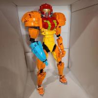 Samus Aran juego de bloques de construcción, minifiguras DE ACCIÓN DE VIDEOJUEGOS, figuras para amigos que aman el juego - details 0