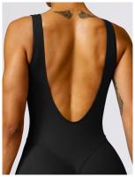 Monos de Yoga sin Mangas de Espalda Abierta Ropa de Gimnasio de Ajuste Cerrado para Mujeres - details 28
