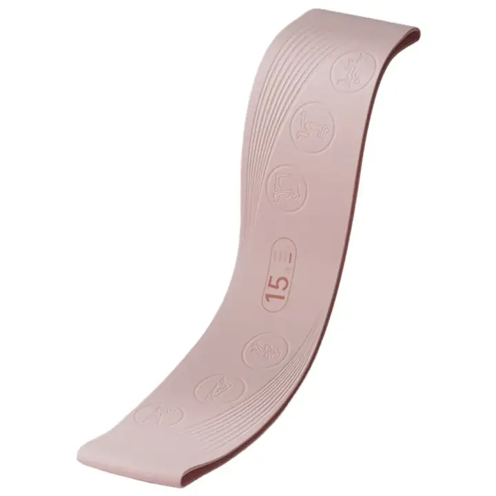 Silicona con 4 niveles de resistencia, bandas elásticas de entrenamiento con bucle de ejercicio para yoga en casa - 1