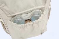 Bolsa de pañales,Mochila portabebés,Bolsa impermeable de almacenamiento,Bolsa de maternidad para viajes al aire libre,Productos para bebés,2 capas,Mochila de nylon gris - details 7