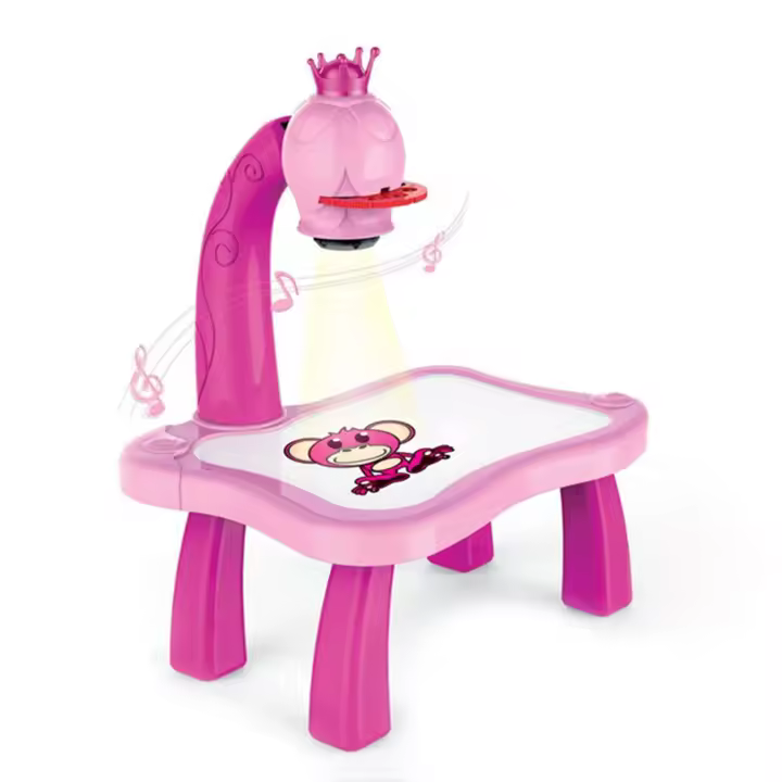 Proyector Musical educativo de aprendizaje temprano para niños, proyección de pintura, mesa de dibujo, juguete de escritorio, herramientas de pintura - 1