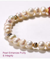 Pulsera de Perla de Agua Dulce Encanto de Zirconia de Piedra Natural 8mm de Fresa de Cuarzo - details 2