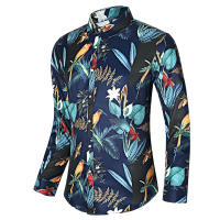 Camisas Casuales para Hombres Impresión de Moda, Elástica, Sin Hierro, Talla Grande - details 4