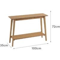 Consola Recibidor de Estilo Nórdico de Color Natural de 100 cm de Ancho, 30 cm de Fondo y 72 cm de Altura - details 2