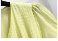 Vestido Tencel exquisito de alta gama para mujer, nuevo estilo de verano, adelgazante y temperamento francés, cuello de estilo europeo de alta gama - details 10