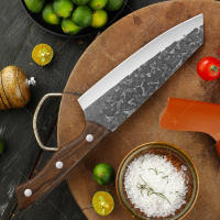 Cuchillo De Cocina Profesional WXCOO Forjado En Acero Inoxidable Mano Hecha Slicing De Carne Y Hueso Tradicional Longitud De Hoja 17.7 Cm - details 0
