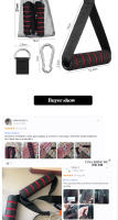 Manijas de gimnasio de Metal con anillo en D, mango de máquina de Cable resistente para entrenamiento con gancho para bandas de resistencia para el hogar, accesorios para Fitness - details 2