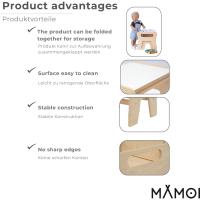 Muebles de moda para la habitación de los niños: mesa con sillas para niños - Juego de asientos de escritorio - details 2