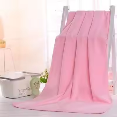 Toalla de Secado Rápido de Doble Cara Fina, Suave, Sin Agujeros Tamaño Grande de Microfibra para Baño - 1
