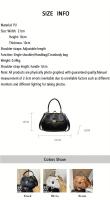Elegante bolso cruzado negro para mujer, bolso de hombro retro chic con cierre dorado, perfecto para la moda de otoño e invierno - details 0