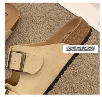 Women Flip-flop Flat Sandal Plus Size Randi Shoes Soft Wood Bottom beige green 42 41 40 - details 4