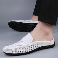 Mocasines de Verano Transpirables para Hombres Zapatillas Blancas Perforadas - details 0