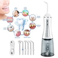 Irrigador bucal de hilo dental con 5 modos, limpiador de dientes de agua, 6 puntas, portátil recargable a prueba de agua IPX7 - details 0