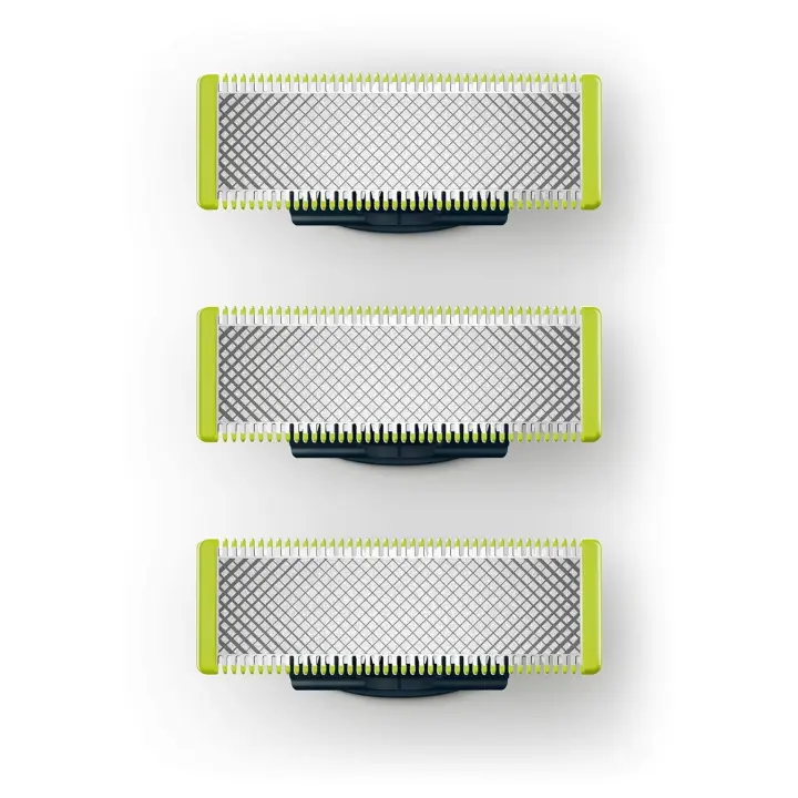 Cabezal de afeitadora de 3 piezas para Oneblade, cuchilla de repuesto para cortadora de barba, QP2520/QP2530/QP2630/QP6510/QP6520/QP2523 - 1