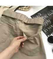 Falda de Denim de Cintura Alta para Mujer Estilo Coreano Versátil Cinturón Moda de Talla Grande - details 26