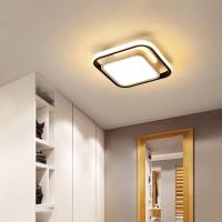 Goeco-Lámpara LED de Techo Cuadrada, Plafón de Estilo Nórdico moderno, Luz Blanca Caliente, 30W, 3000K - details 1