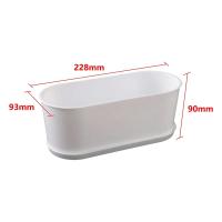 ETA blanco moderno, contenedor poligonal minimalista con bandeja de jardín, balcón, mesa, cartón grueso para hogar y oficina, bonsái, - details 2