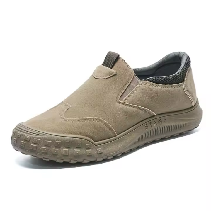 Zapatos De Trabajo Para Hombre Casual Transpirables Mocasines Ligeros De Verano Antideslizantes Con Suela Suave Para Playa Y Interior - 1