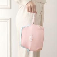 Bolsa de cosméticos portátil de gran capacidad, soporte para cepillos, cierre de cremallera, paquete de lavado para mujer con asa colgante multifuncional - details 7