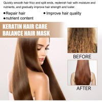 Queratina de nuez para reparar daños, cabello seco, mascarilla nutritiva suave e hidratante para el cabello - details 3