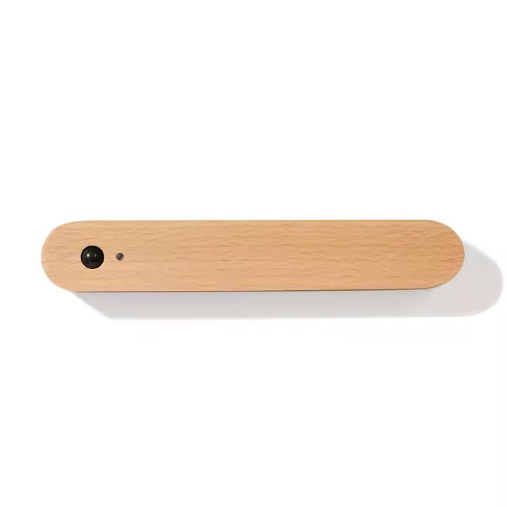 Lámpara de pared de madera maciza, moderna y sencilla, adecuada para guardar llaves de entrada, Luz del sensor del cuerpo humano - 1