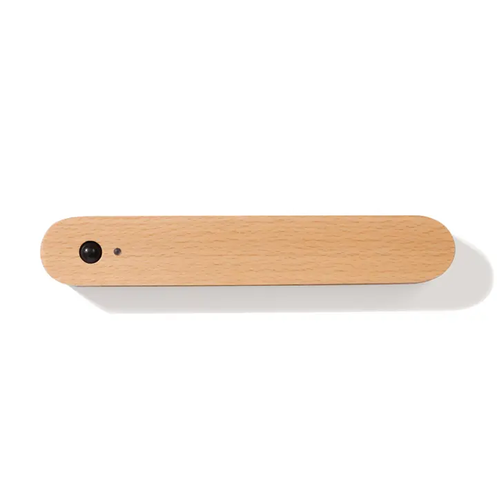 Lámpara de pared de madera maciza, moderna y sencilla, adecuada para guardar llaves de entrada, Luz del sensor del cuerpo humano - 1