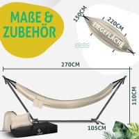 Hamaca Lake con Estructura Doble para 2 Personas Resistente Marco 200kg Interior y Exterior XXL - details 20
