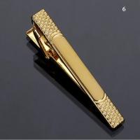 Clip de Corbata Corta para Hombres Estilo Sencillo Abrazadera de Rosa Dorada - details 7