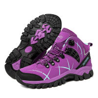Zapatos de senderismo al aire libre para mujer, botines antideslizantes, zapatillas de escalada de montaña, calzado para acampar y escalar - details 7