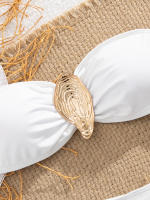 Bandeau de Concha Marina Bikini Traje de Baño Sexy para Mujeres Estilo Biquini Brasileño - details 15