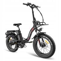 FAFREES F20 MAX Bicicleta Eléctrica Plegable, Frenos de Doble Disco + Cambios SHIMANO, Luz Solar, Neumáticos de 20*4,0 pulgadas de ancho, Batería de 48V 22.5Ah, Motor de 250W, Velocidad Máxima de 25km/h, Alcance de 100-120km, Pantalla LCD, Negro - details 10