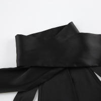 Vestido elegante de moda con cuello oscilante y cuello Halter, novedad de verano, vestido ceñido de satén con cintura ajustada - details 21
