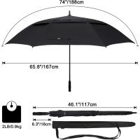 Paraguas de Golf abierto automático, paraguas de palo impermeables a prueba de viento con doble dosel extragrande de gran tamaño - details 106