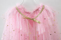 Girl Costume Children Elegant Dress Cape Kids Christmas Halloween Party Supply Girl Tulle Cloak Elsa Rapunzel Cosplay Accessory - details 5