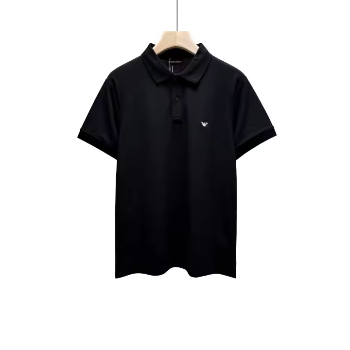 Nuevo estilo de verano con pequeño logo bordado en el pecho, camisa POLO para hombre de primera línea - 1
