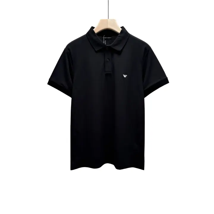 Nuevo estilo de verano con pequeño logo bordado en el pecho, camisa POLO para hombre de primera línea - 1