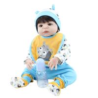 Muñeca realista de bebé Reborn, juguete con cuerpo de silicona suave completo, casa de juegos bonita, regalo de Navidad para niña, 55 CM, 22 pulgadas - details 4