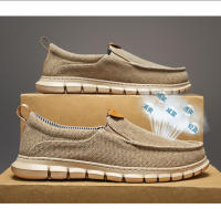Los zapatos de lona para hombre son ligeros e informales, y los pies de los zapatos de tela son anchos. - details 4