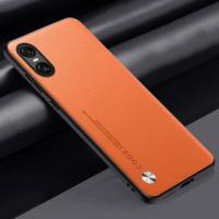Funda de Lujo de Cuero PU para Sony Xperia 10 VI Protección de Silicona Mate en la Espalda - details 15
