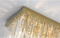 Phube moderno restaurante K9 bombilla LED de cristal lámpara de techo decoración del hogar comedor lámpara de techo de acero inoxidable - details 5