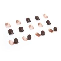 Uñas Postizas Cortas Francésas Minimalistas Con 24 Piezas Y Jelly Gel 1 Archi De Uñas Incluido En El Paquete - details 3