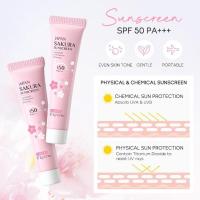 4 piezas/bolsa Sets de cuidado de la piel Sakura Limpiador Facial Tónico Protector Solar Productos Hidratantes Suavizantes Nutritivos Cuidado - details 4