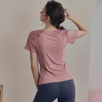 Nueva Ropa Deportiva de Yoga para Mujer Camiseta de Manga Corta de Secado Rápido - details 1