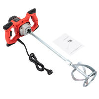 Mezclador de mortero de 1500W, mezclador de hormigón, cemento, agitador, batidor industrial, manual, 6 velocidades - details 6