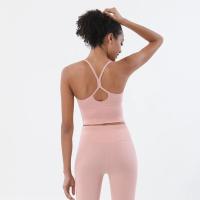 Sujetador deportivo de nailon S-XL para mujer, Bralette, ropa interior transpirable, Leggings deportivos, Top Sexy, 10 colores - details 17
