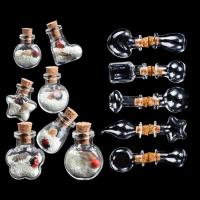 5 uds-10 Uds botellas bonitas frascos frascos contenedores botella pequeña de vidrio con tapón de corcho - details 1