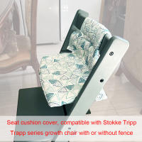 Cojín de Bebé para Silla de Comedor Stokke Tripp Trapp Cubierta de Tela Azul Triangular - details 1
