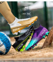 Zapatos de fútbol de marca para hombre, botas de fútbol de tobillo alto Unisex para exteriores, zapatillas cómodas de entrenamiento deportivo de fútbol sala FG/TF - details 11