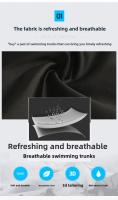 Nuevo Bañadores de tela de alta gama para hombre, traje de baño de retazos con múltiples agujas de talla grande de hasta 200 libras, se puede usar - details 2